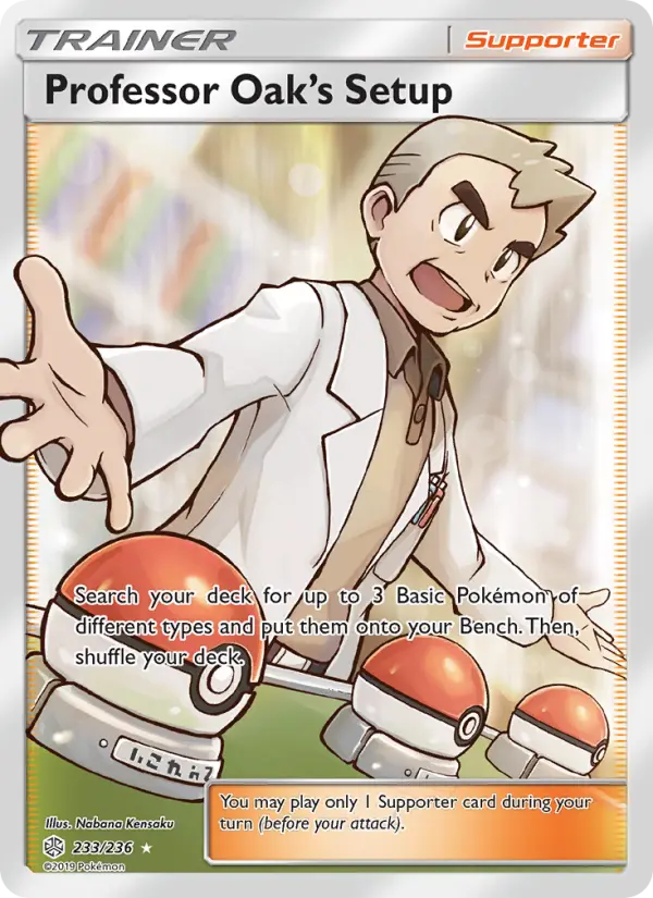 Professor Oak’s Setup, Pokémon card