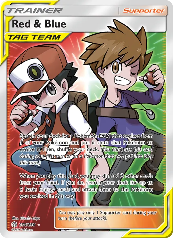 Red & Blue, Pokémon card