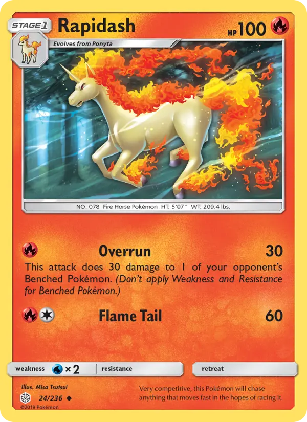 Rapidash, Pokémon card