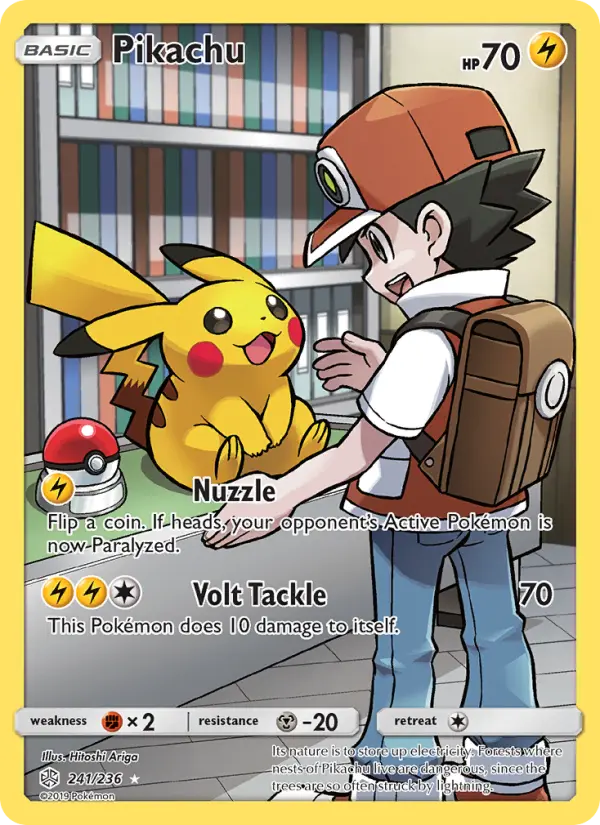 Pikachu, Pokémon card