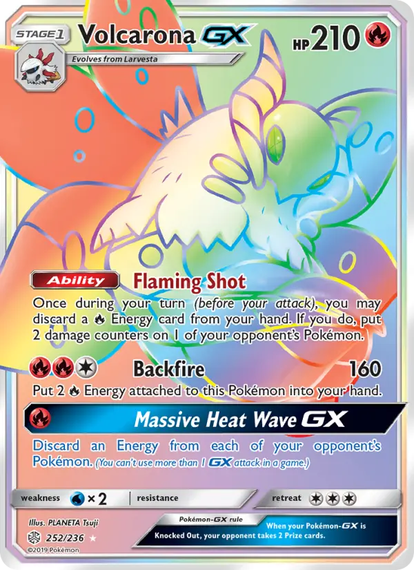 Volcarona GX, Pokémon card