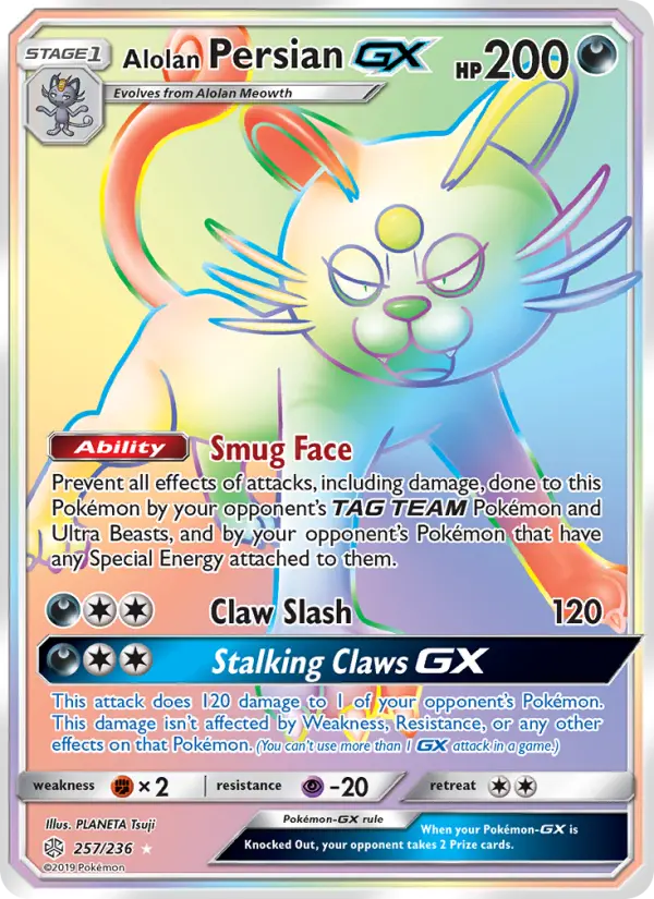 Alolan Persian GX, Pokémon card