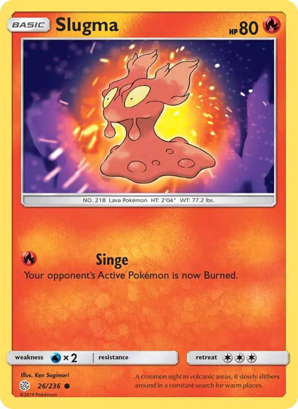 Slugma, Pokémon card