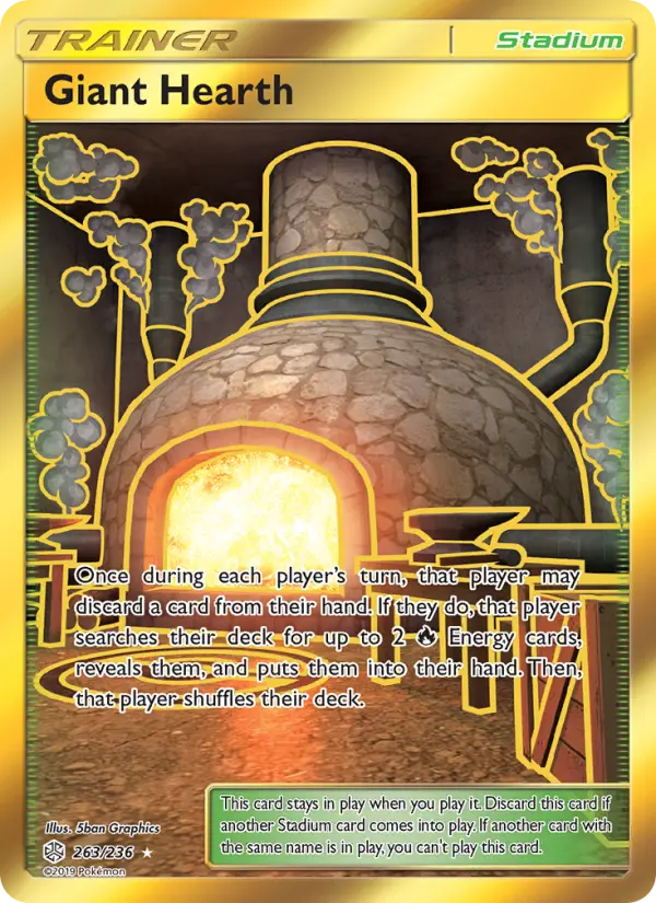 Giant Hearth, Pokémon card