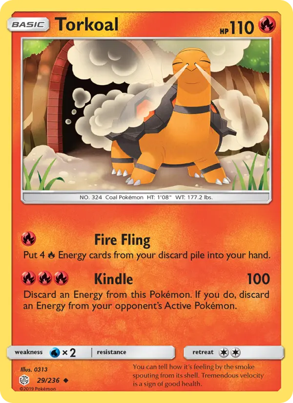 Torkoal, Pokémon card