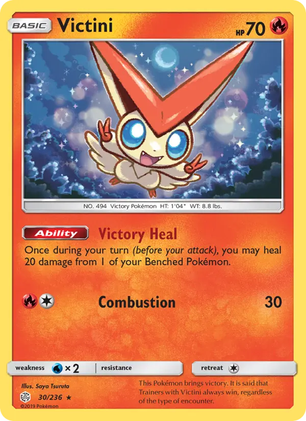 Victini, Pokémon card