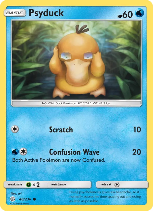 Psyduck, Pokémon card