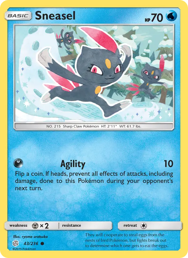 Sneasel, Pokémon card