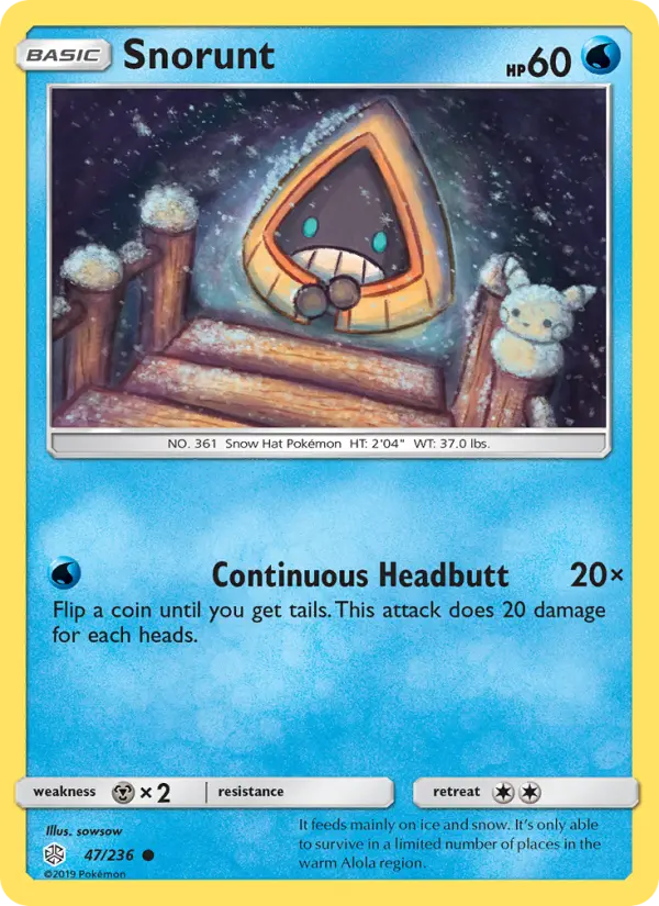 Snorunt, Pokémon card