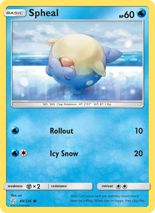 Spheal, Pokémon card