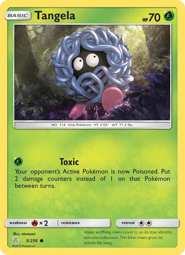 Tangela, Pokémon card