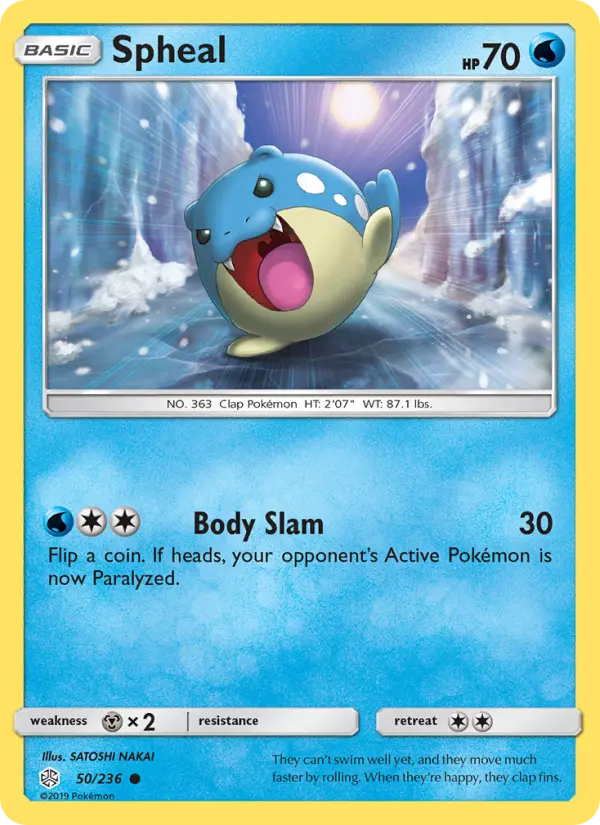 Spheal, Pokémon card
