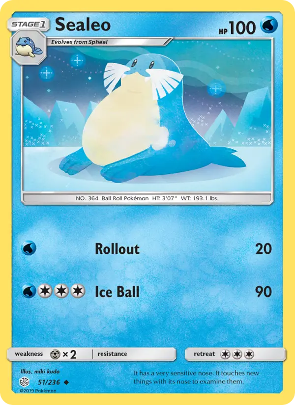 Sealeo, Pokémon card