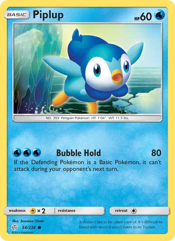Piplup, Pokémon card