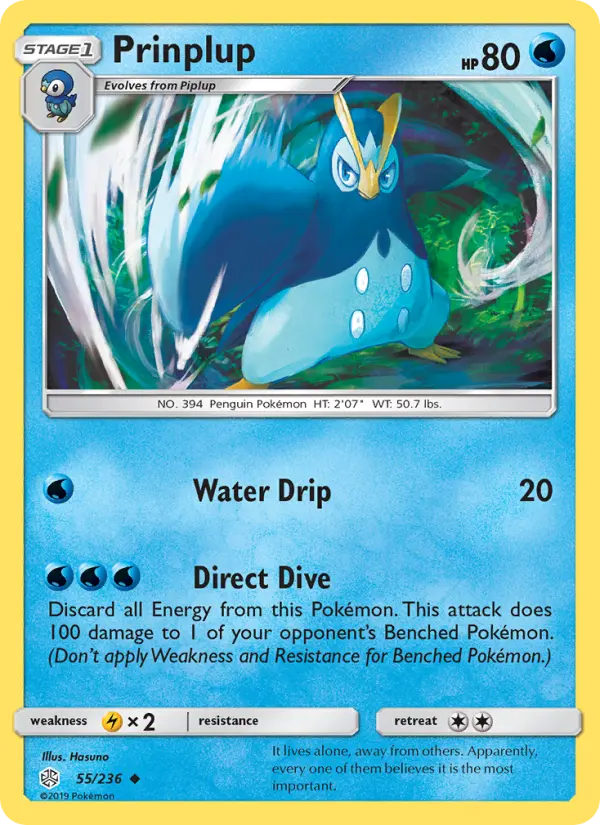 Prinplup, Pokémon card