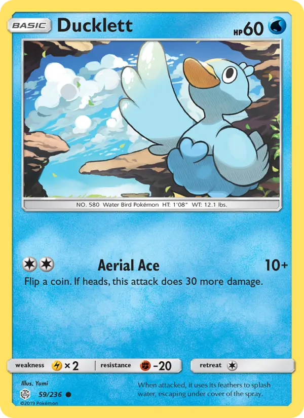 Ducklett, Pokémon card