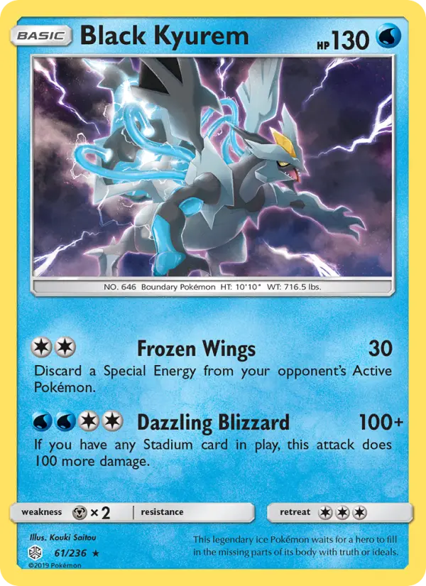 Black Kyurem, Pokémon card
