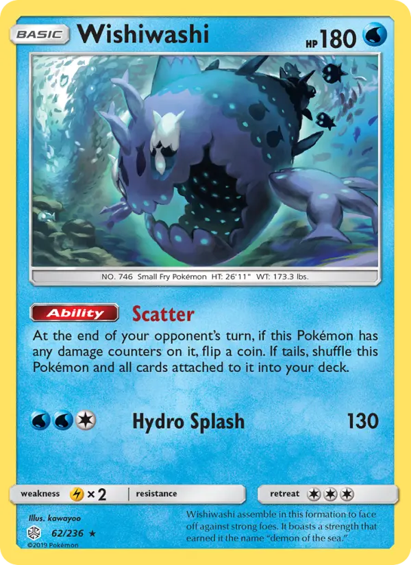 Wishiwashi, Pokémon card