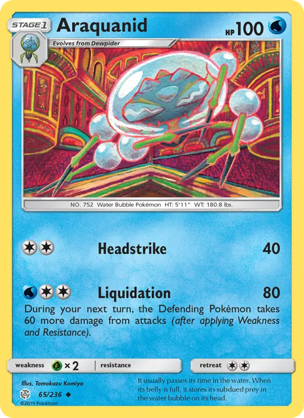 Araquanid, Pokémon card