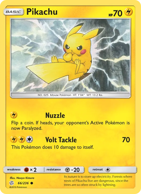 Pikachu, Pokémon card