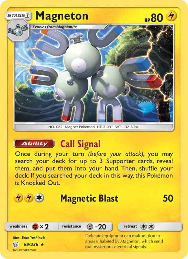 Magneton, Pokémon card