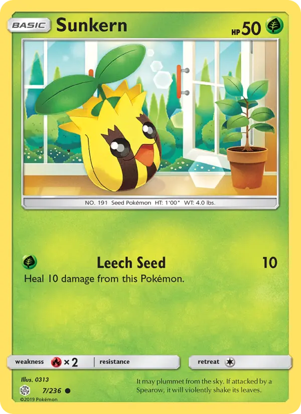 Sunkern, Pokémon card