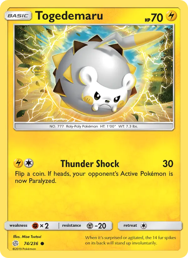 Togedemaru, Pokémon card