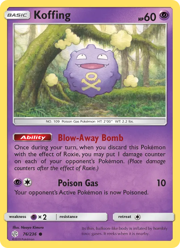 Koffing, Pokémon card