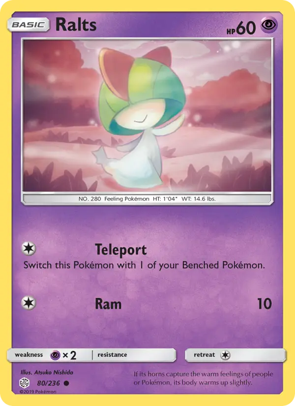 Ralts, Pokémon card