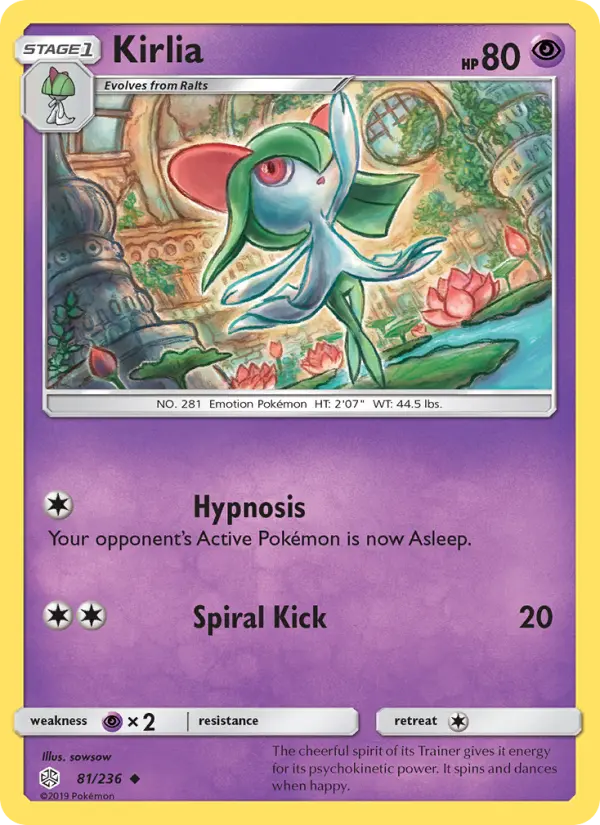 Kirlia, Pokémon card