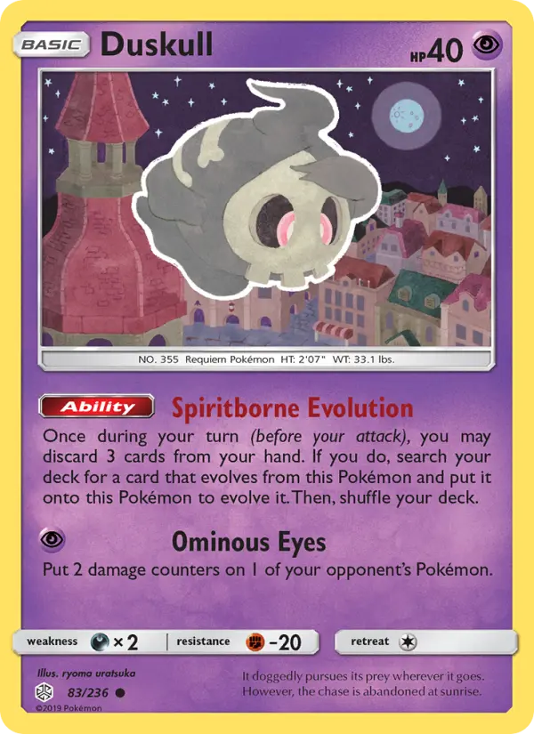 Duskull, Pokémon card