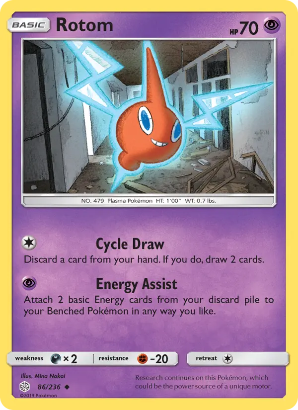 Rotom, Pokémon card
