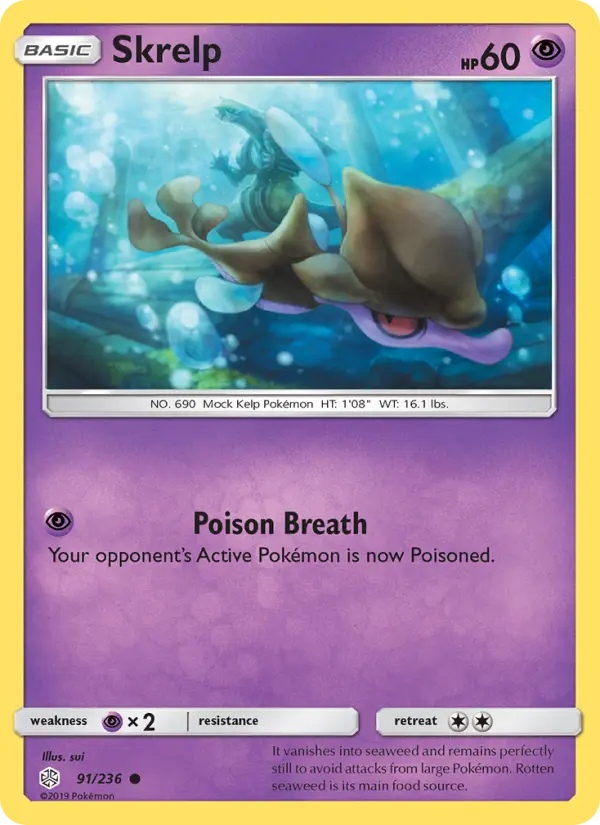 Skrelp, Pokémon card