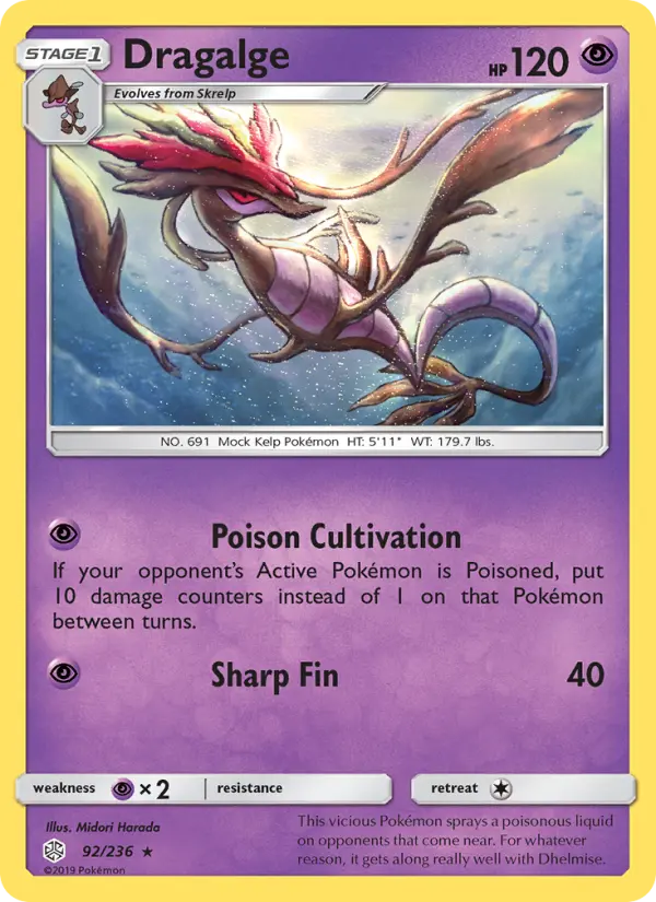 Dragalge, Pokémon card