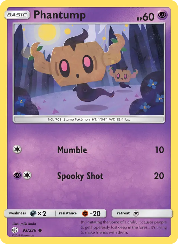 Phantump, Pokémon card