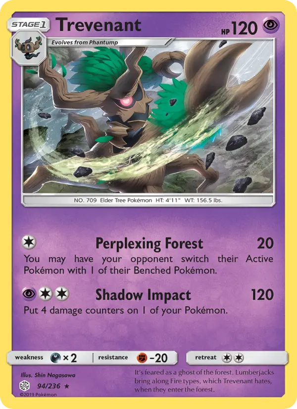 Trevenant, Pokémon card