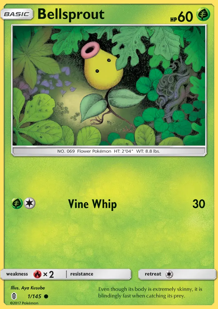 Bellsprout, Pokémon card