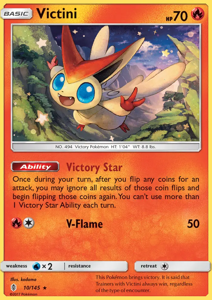 Victini, Pokémon card
