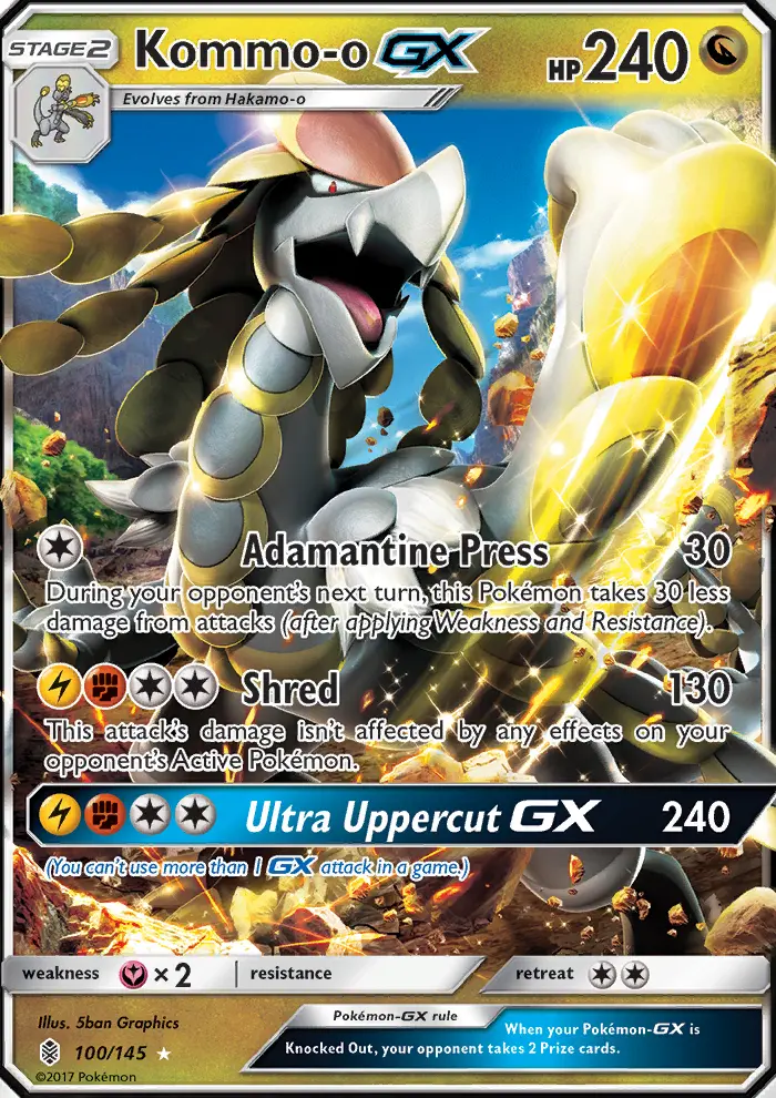 Kommo-o GX, Pokémon card