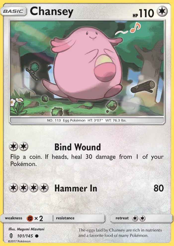Chansey, Pokémon card