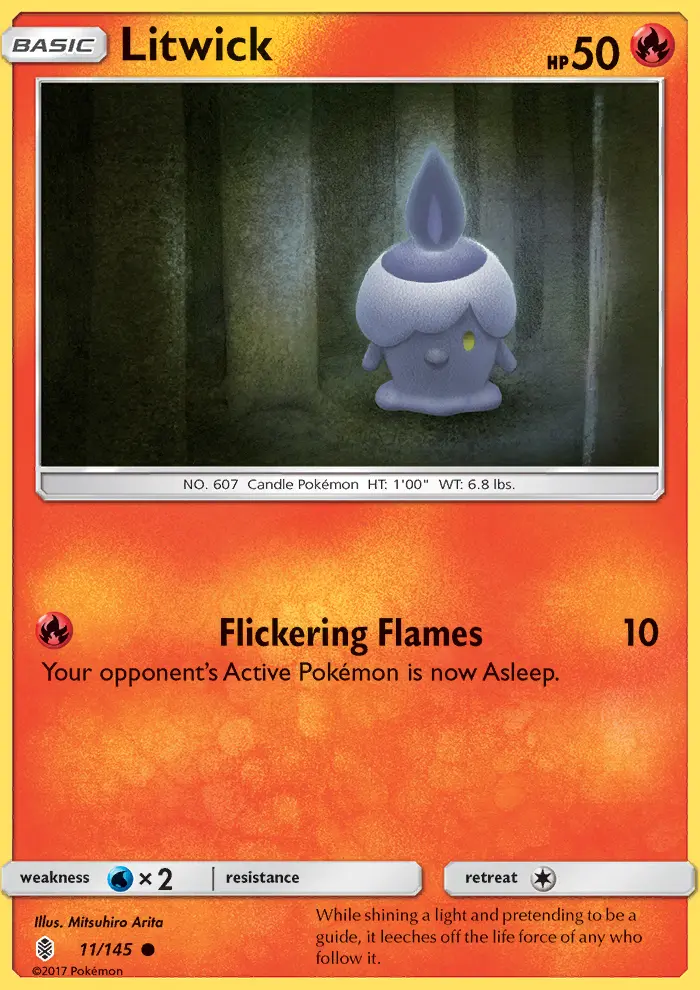 Litwick, Pokémon card