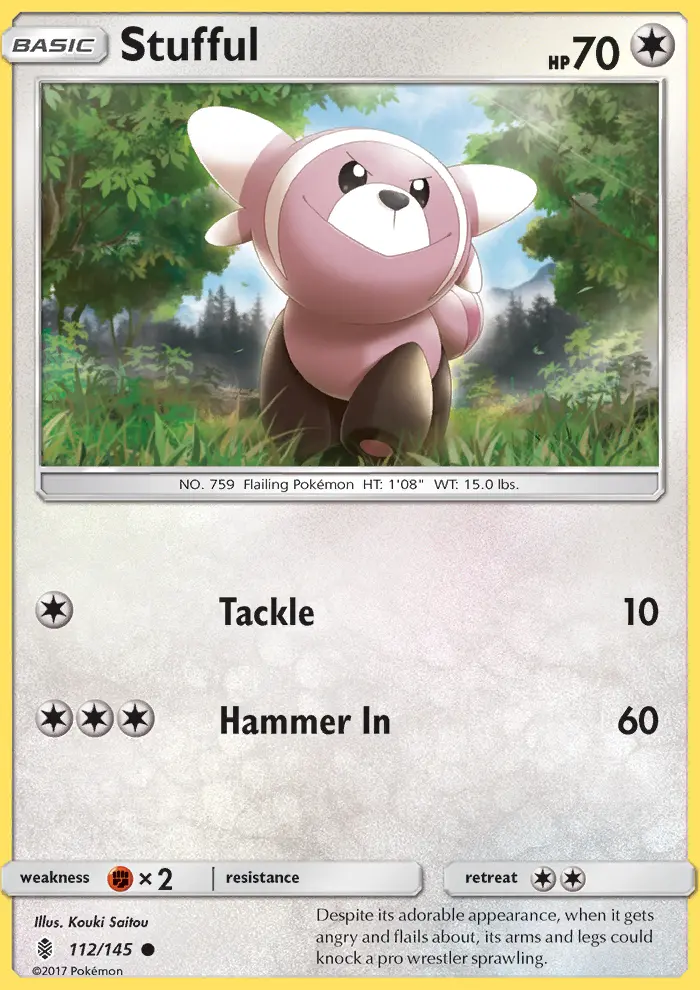 Stufful, Pokémon card
