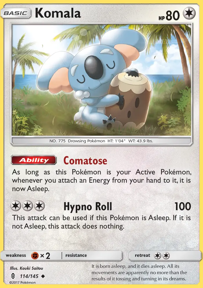 Komala, Pokémon card