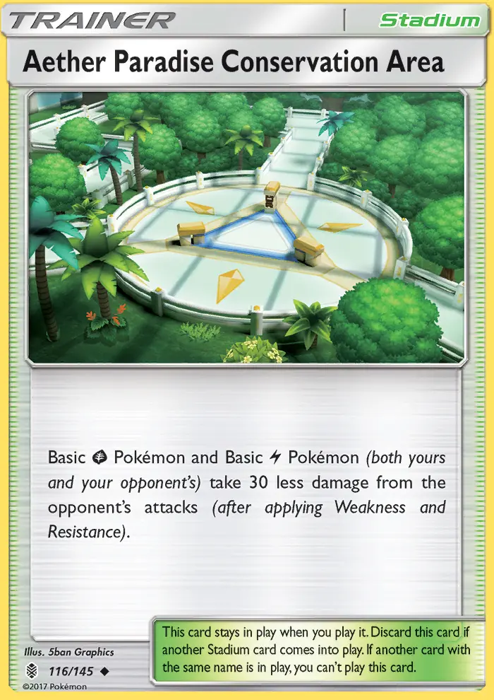 Aether Paradise Conservation Area, Pokémon card
