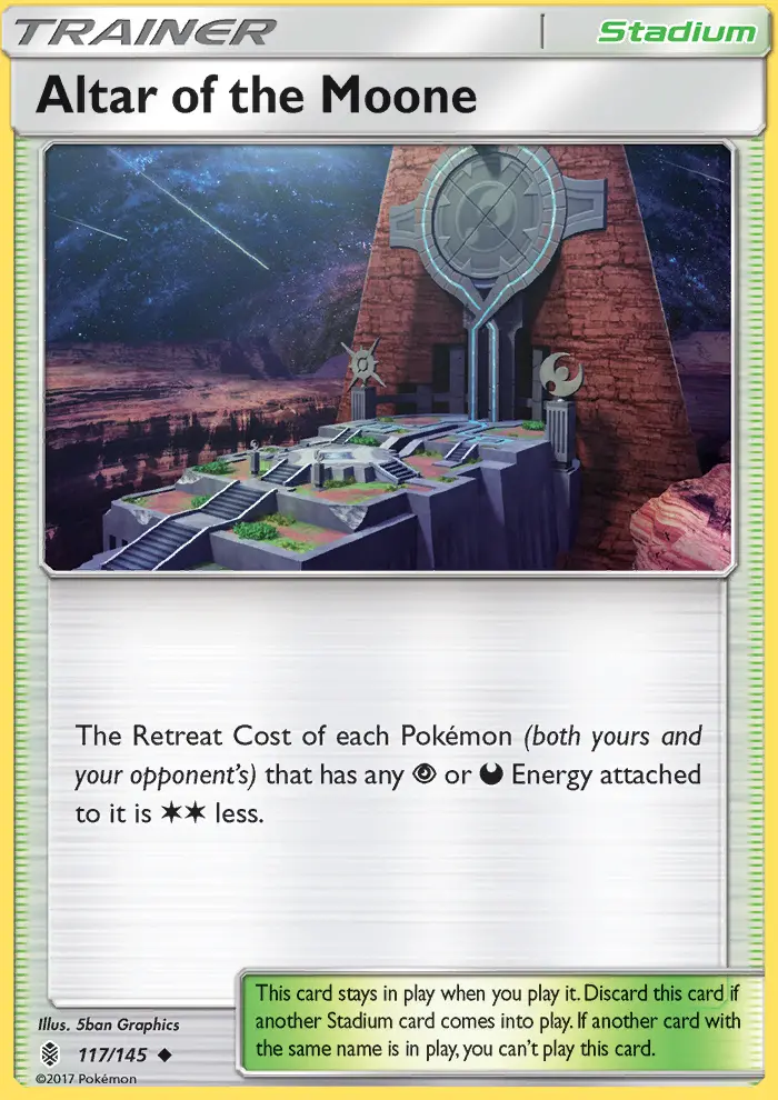 Altar of the Moone, Pokémon card