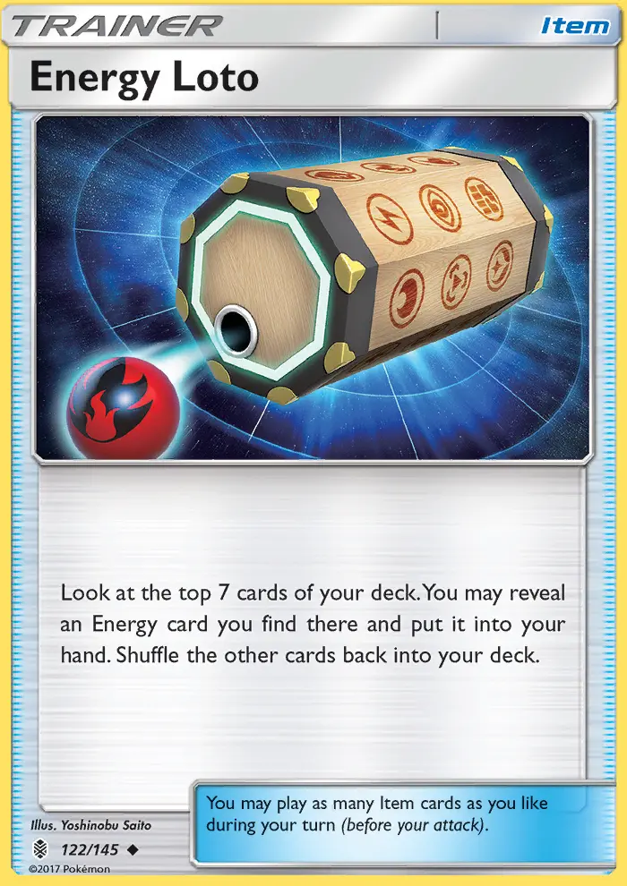 Energy Loto, Pokémon card