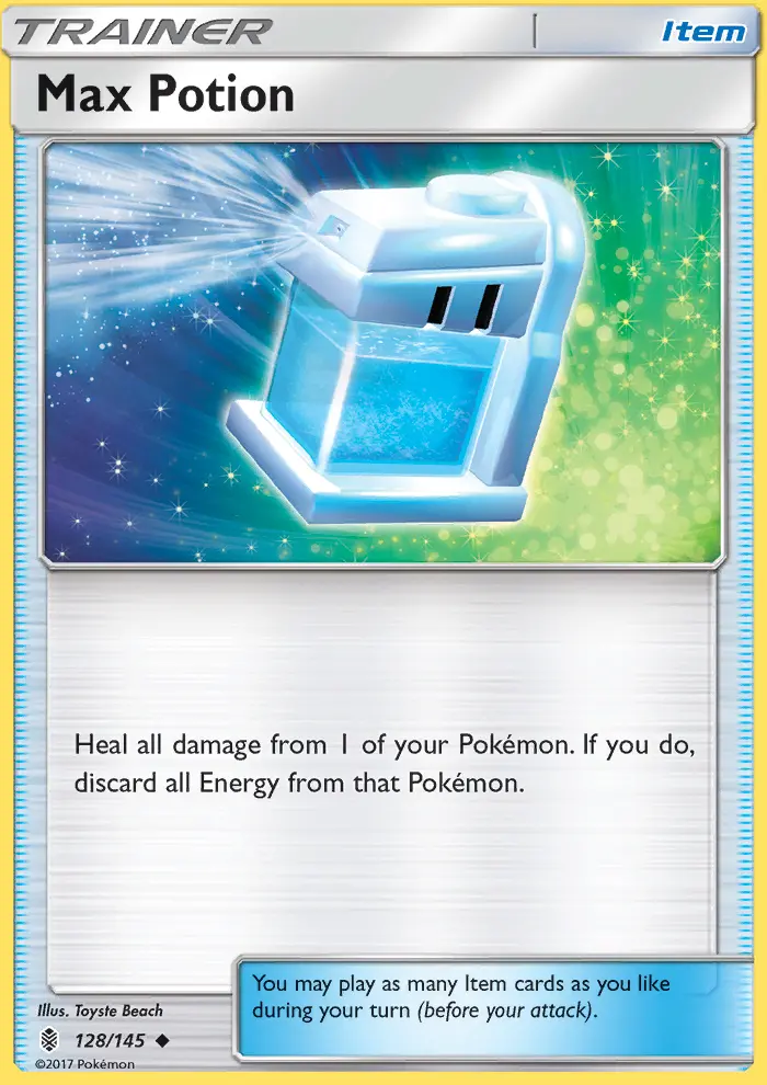 Max Potion, Pokémon card