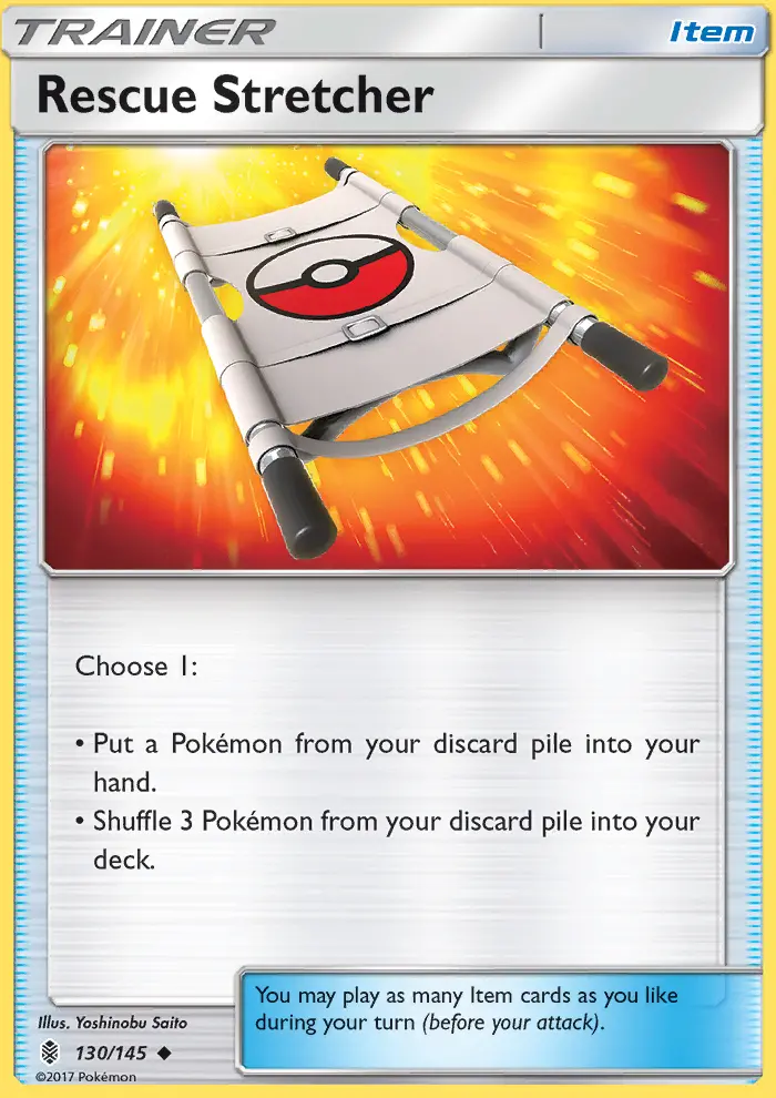 Rescue Stretcher, Pokémon card