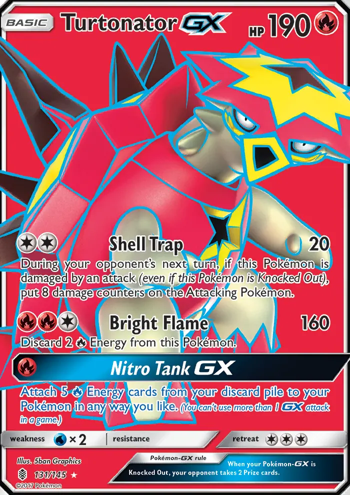 Turtonator GX, Pokémon card