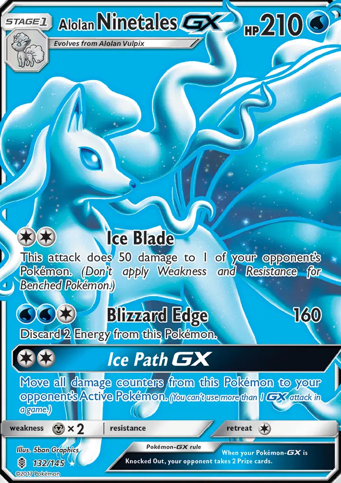 Alolan Ninetales GX, Pokémon card